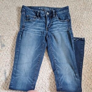 American Eagle Outfitters Women's Blue Skinny Jeans